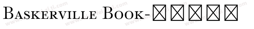 Baskerville Book字体转换